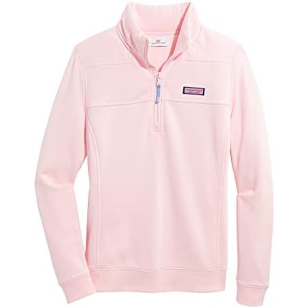 Vineyard Vines Light Pink Quarter-Zip Pullover